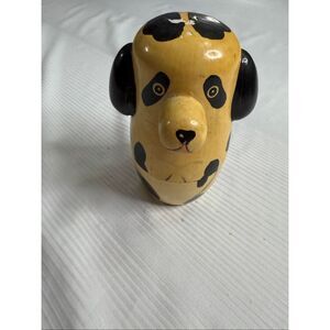 VINTAGE NESTLING DOLLS GROUP OF DOGGIES STOWING A BONE DOG